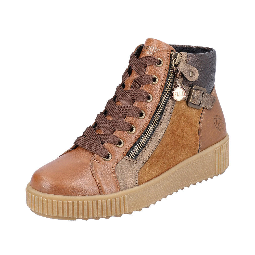 Remonte Synthetic Material Women's Mid Height R7997 Mid-Height Boots - Brown Combination