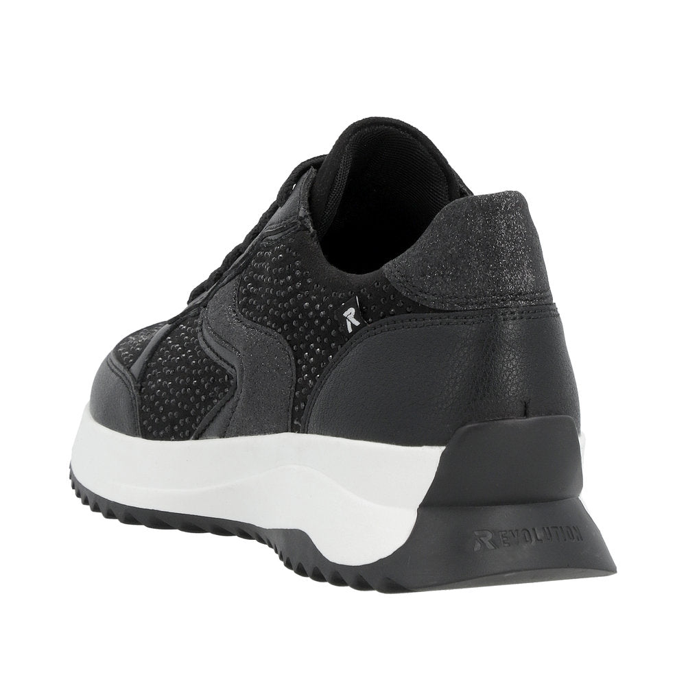Rieker Evolution Women's Style W1304 Athletic Lace-Up - Black lYzatHi1