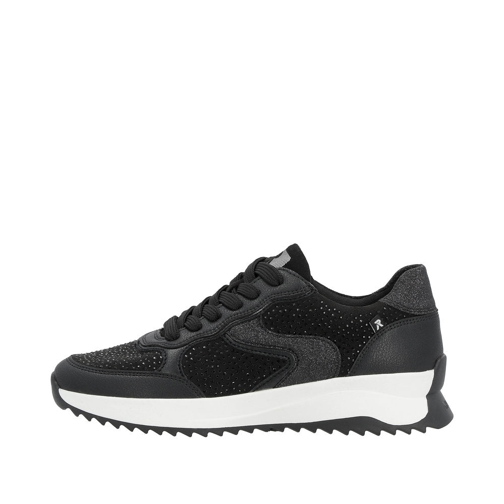 Rieker Evolution Women's Style W1304 Athletic Lace-Up - Black lYzatHi1
