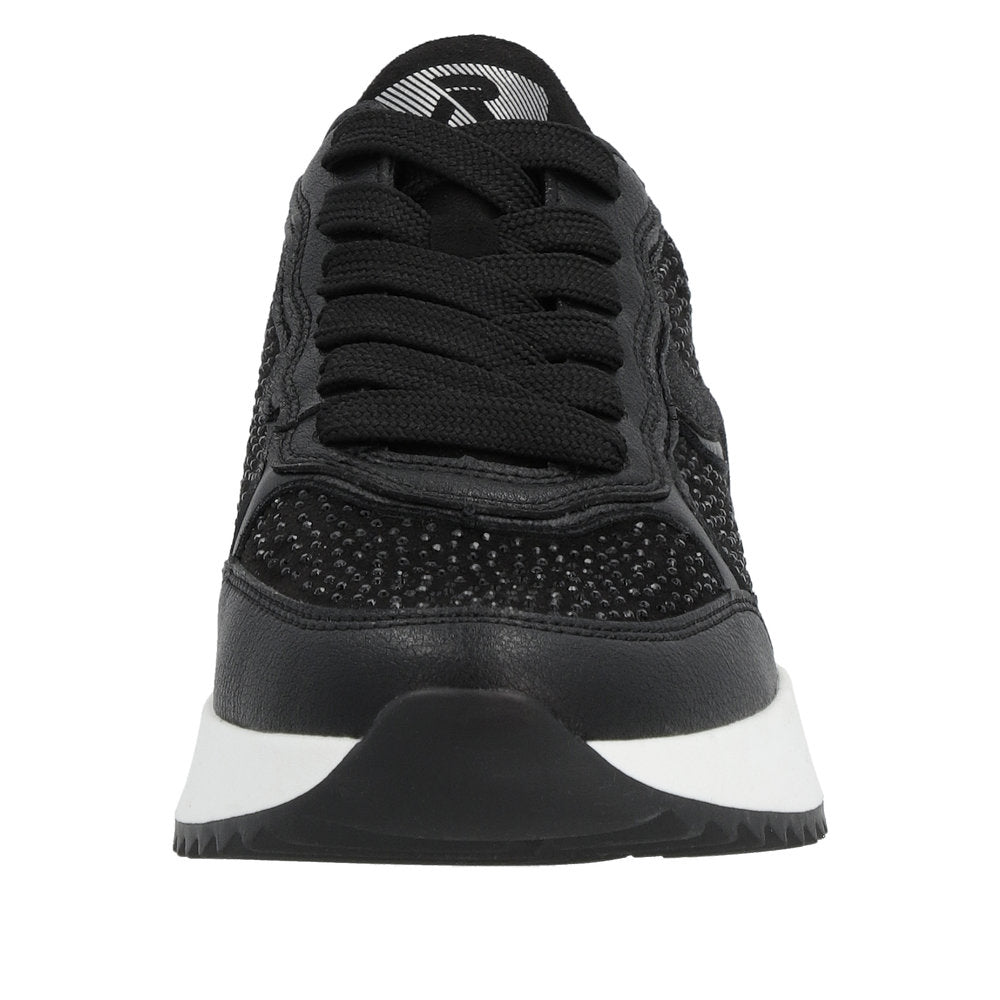 Rieker Evolution Women's Style W1304 Athletic Lace-Up - Black lYzatHi1