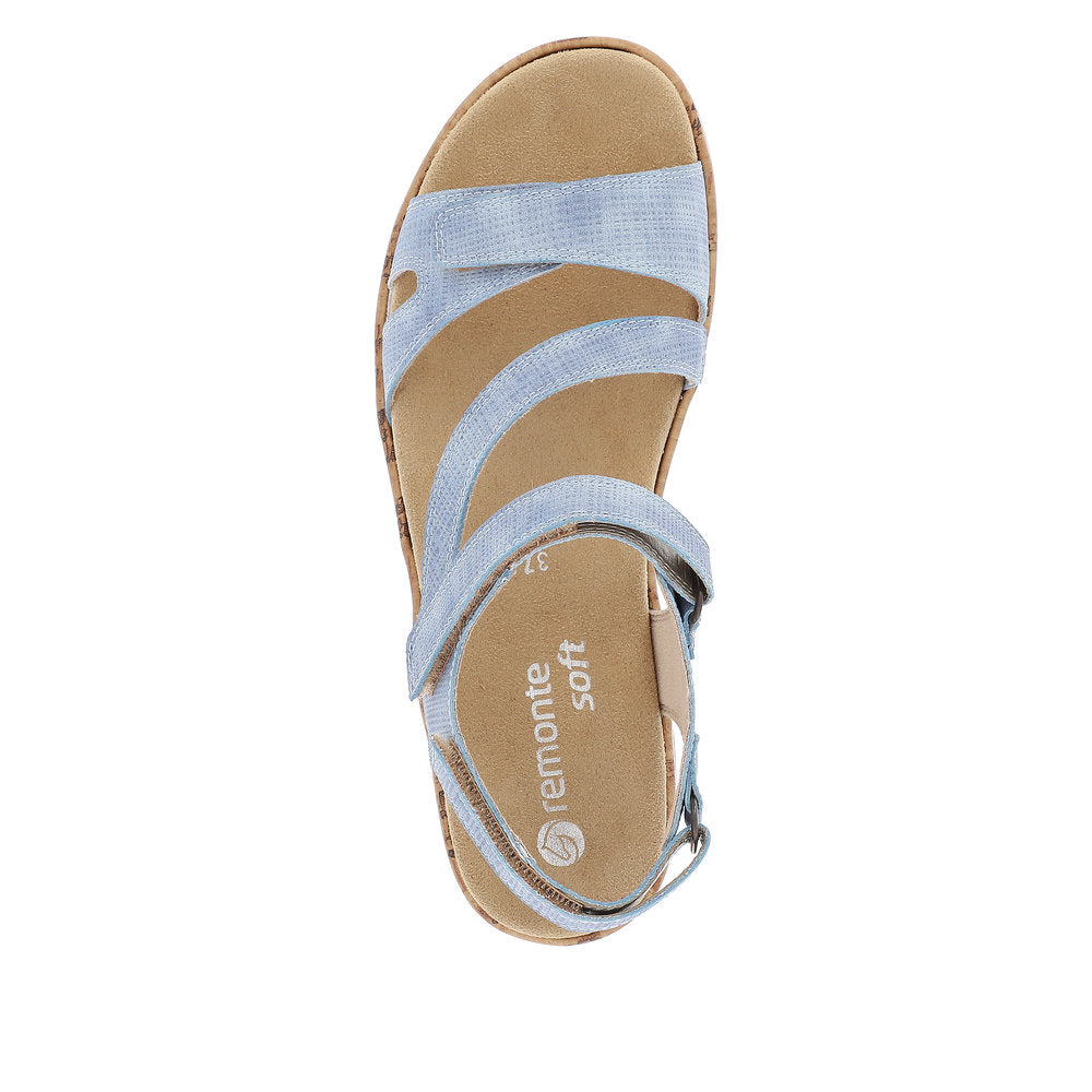 Remonte Women's Style R6850 Casual Sandal - Blue Kmmz5faj