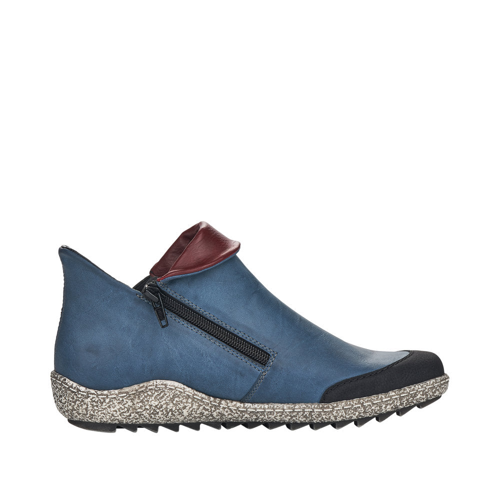Rieker Synthetic Material Women's Short Z7582 Ankle Boots - Blue Combination ADUDLGbD