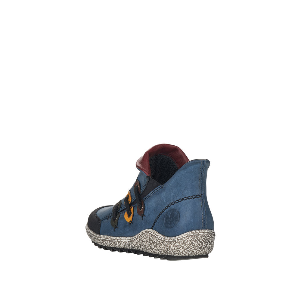 Rieker Synthetic Material Women's Short Z7582 Ankle Boots - Blue Combination ADUDLGbD