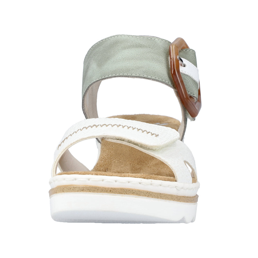 Rieker Women's Style 67476 Dress Sandal - White Combination cagBUink