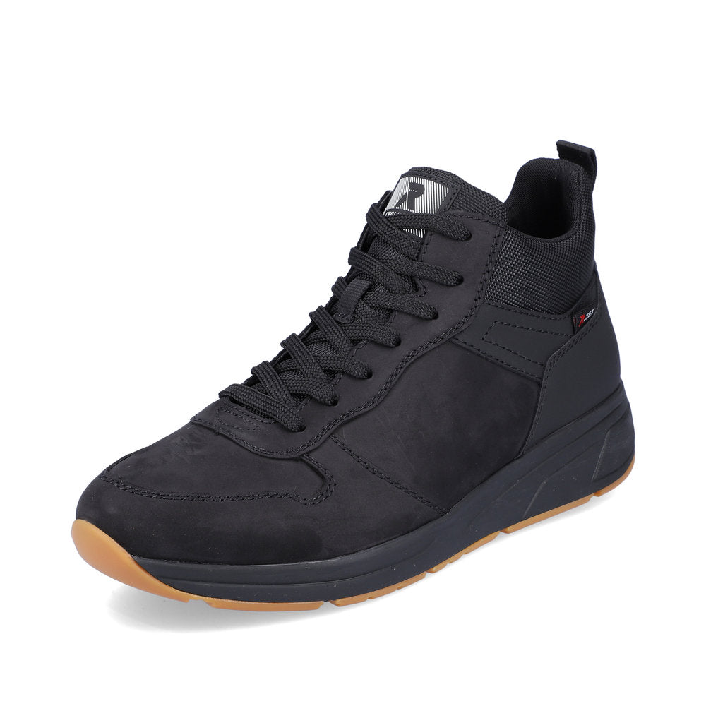 Rieker Evolution Suede Leather Men's 07060 Ankle Boots - Black