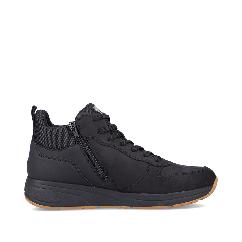 Rieker Evolution Suede Leather Men's 07060 Ankle Boots - Black 5bDz6dkg