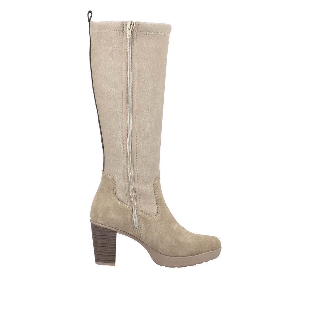 Rieker Synthetic Material Women's' Tall Y2255 Tall Boots - Beige CVkWEgEP
