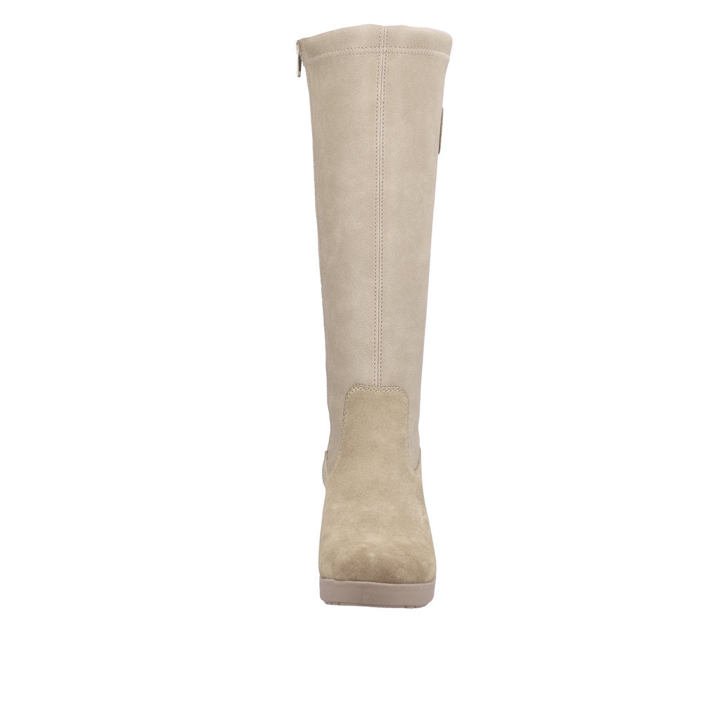 Rieker Synthetic Material Women's' Tall Y2255 Tall Boots - Beige CVkWEgEP