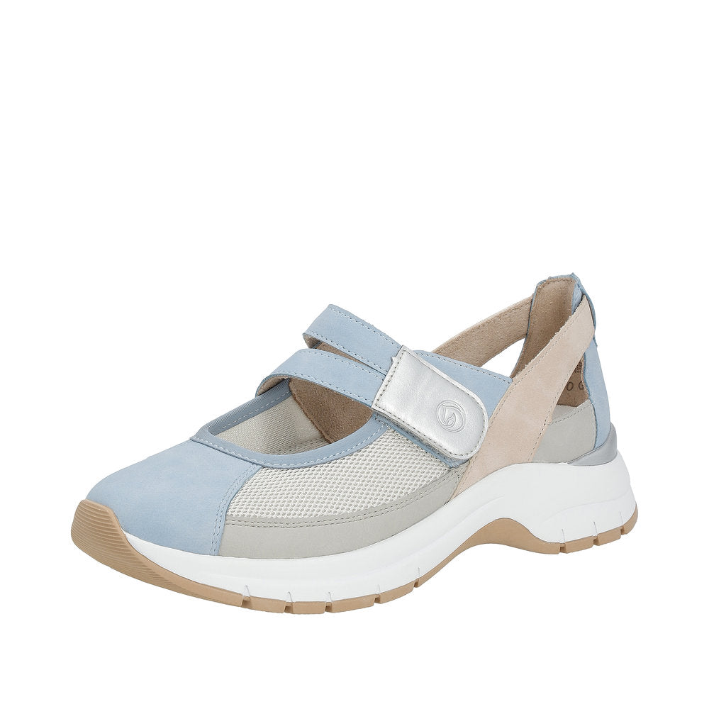 Remonte Women's Style D0G08 Casual Ballerina With Strap - Blue Combination