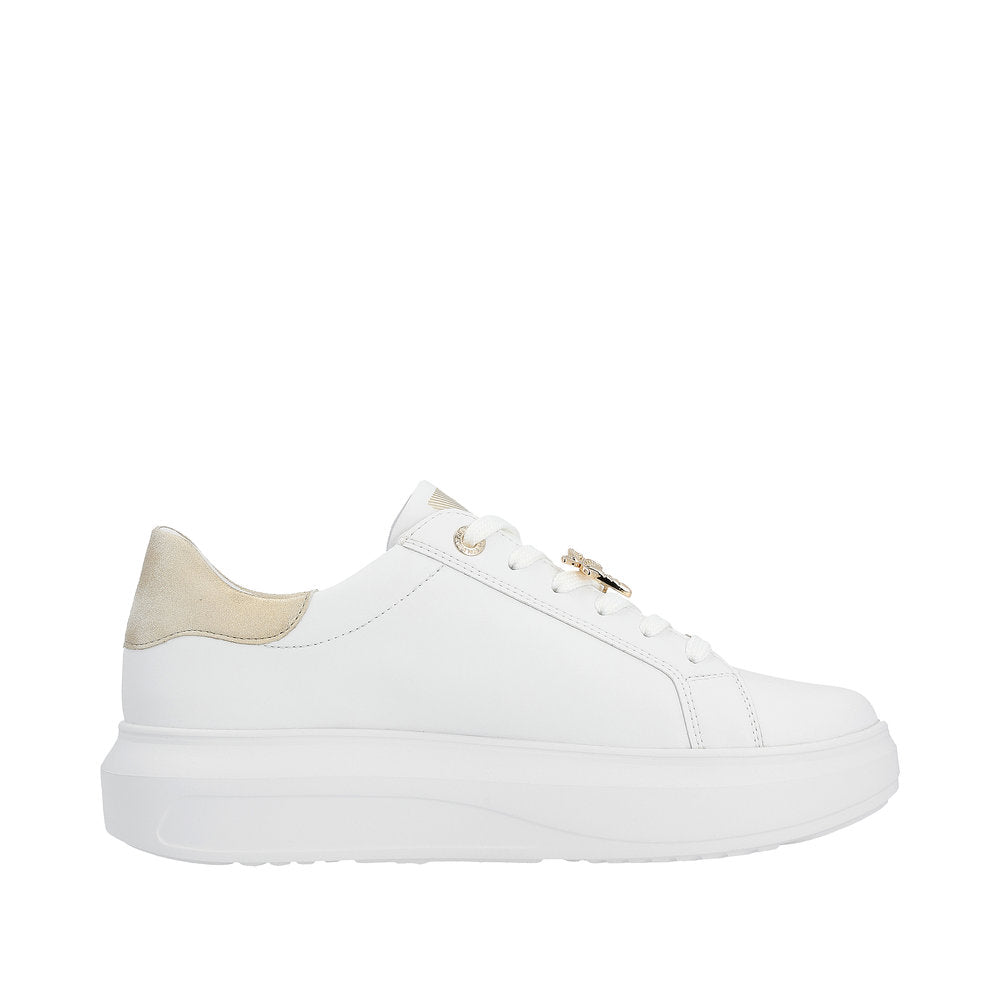 Rieker Evolution Women's Style W1202 Athletic Lace-Up - White Combination 8QYPBWAF
