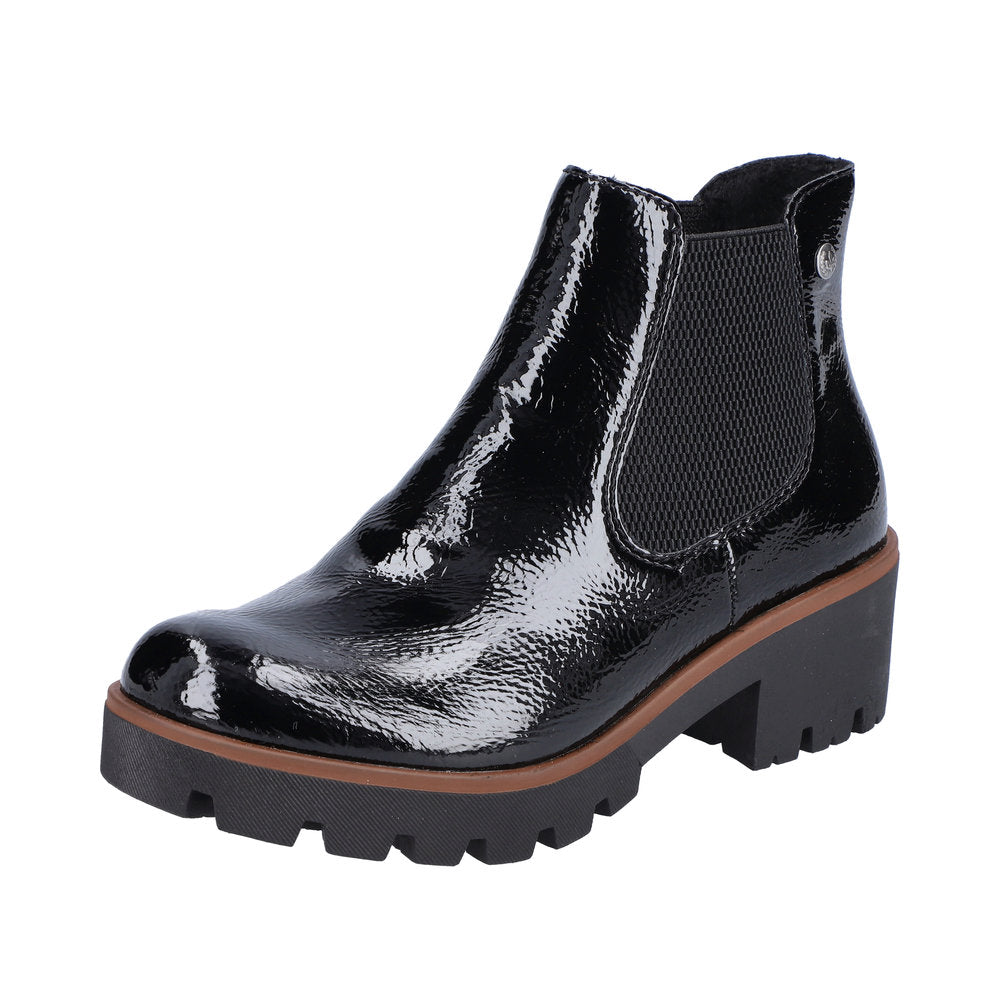 Rieker Synthetic Material Women's Short 79265 Ankle Boots - Black