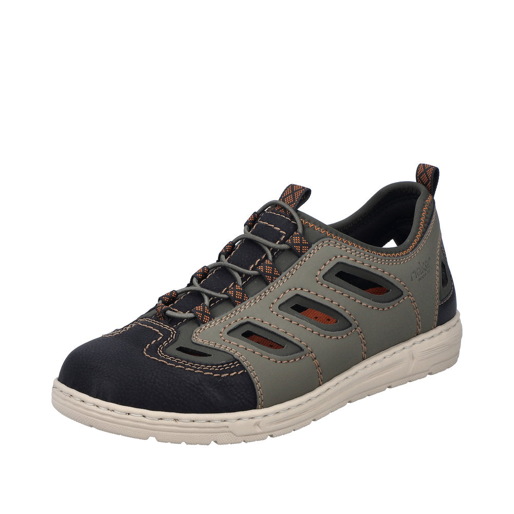 Rieker Men's Style 08665 Athletic Trekking - Green Combination