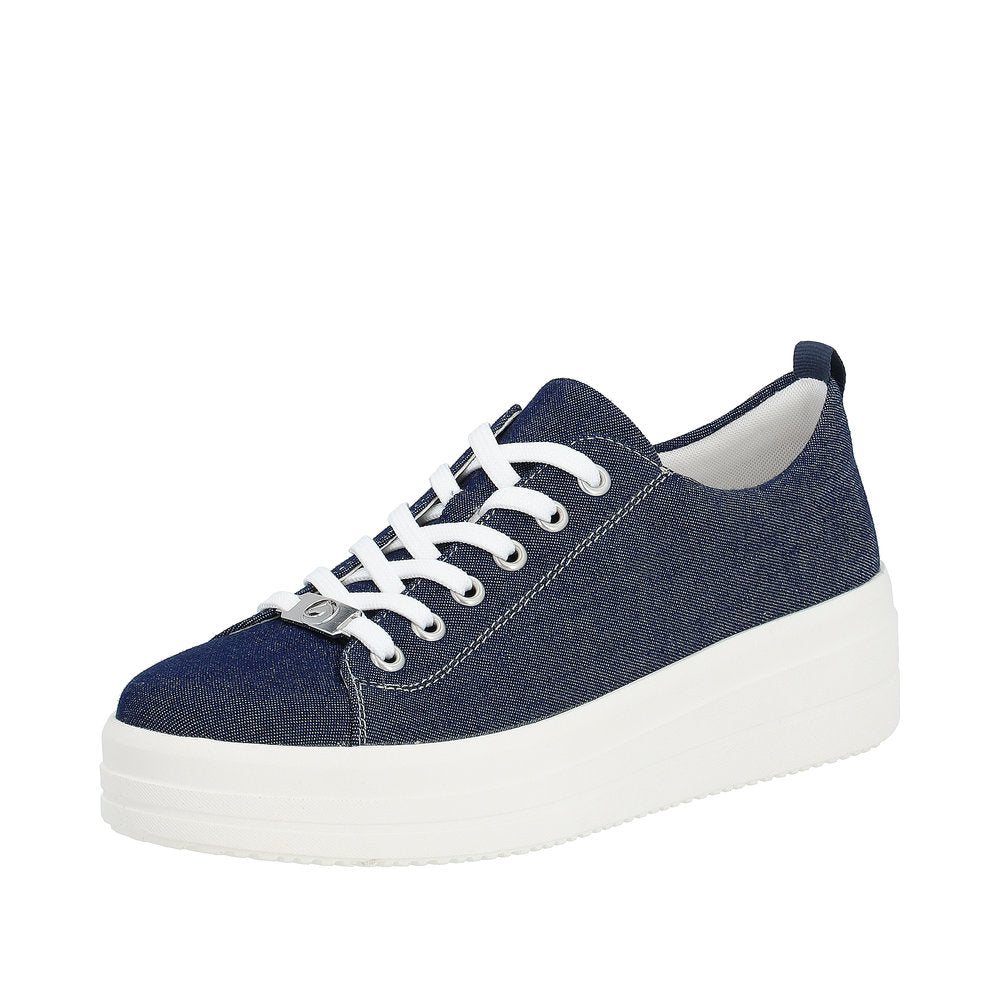 Remonte Women's Style D1C03 Athletic Lace-Up - Blue