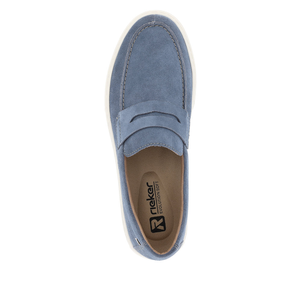 Rieker Evolution Men's Style U0703 Casual Slip-On - Blue qZgrD0QT