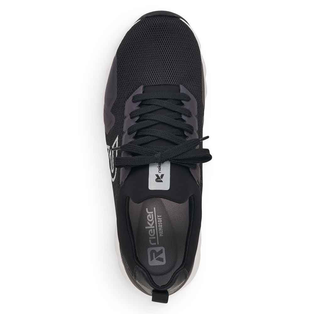 Rieker Evolution Men's Style 07802 Athletic Lace-Up - Black 6Vn4UvmI