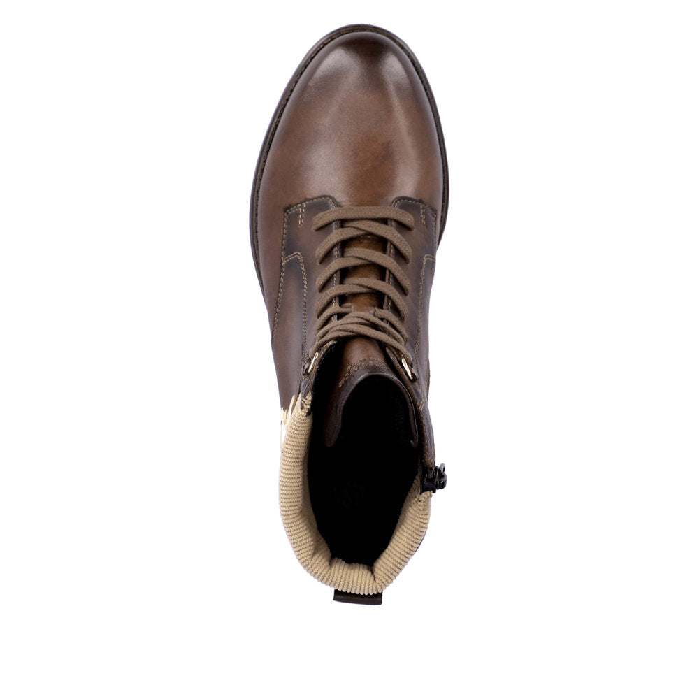 Remonte Leather Women's Mid Height D0F76 Mid-Height Boots - Brown Combination TcoAEMqL
