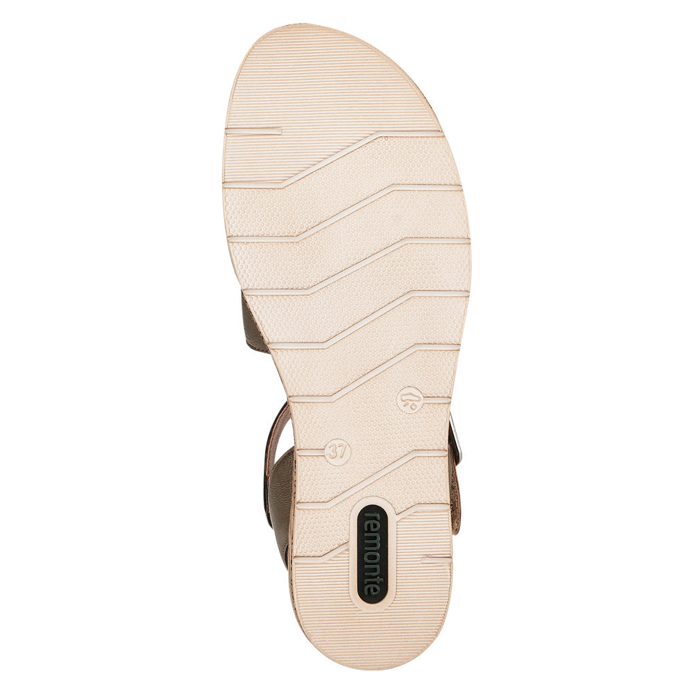 Remonte Women's Style D3052 Casual Sandal - Green Combination U0ntpKYZ