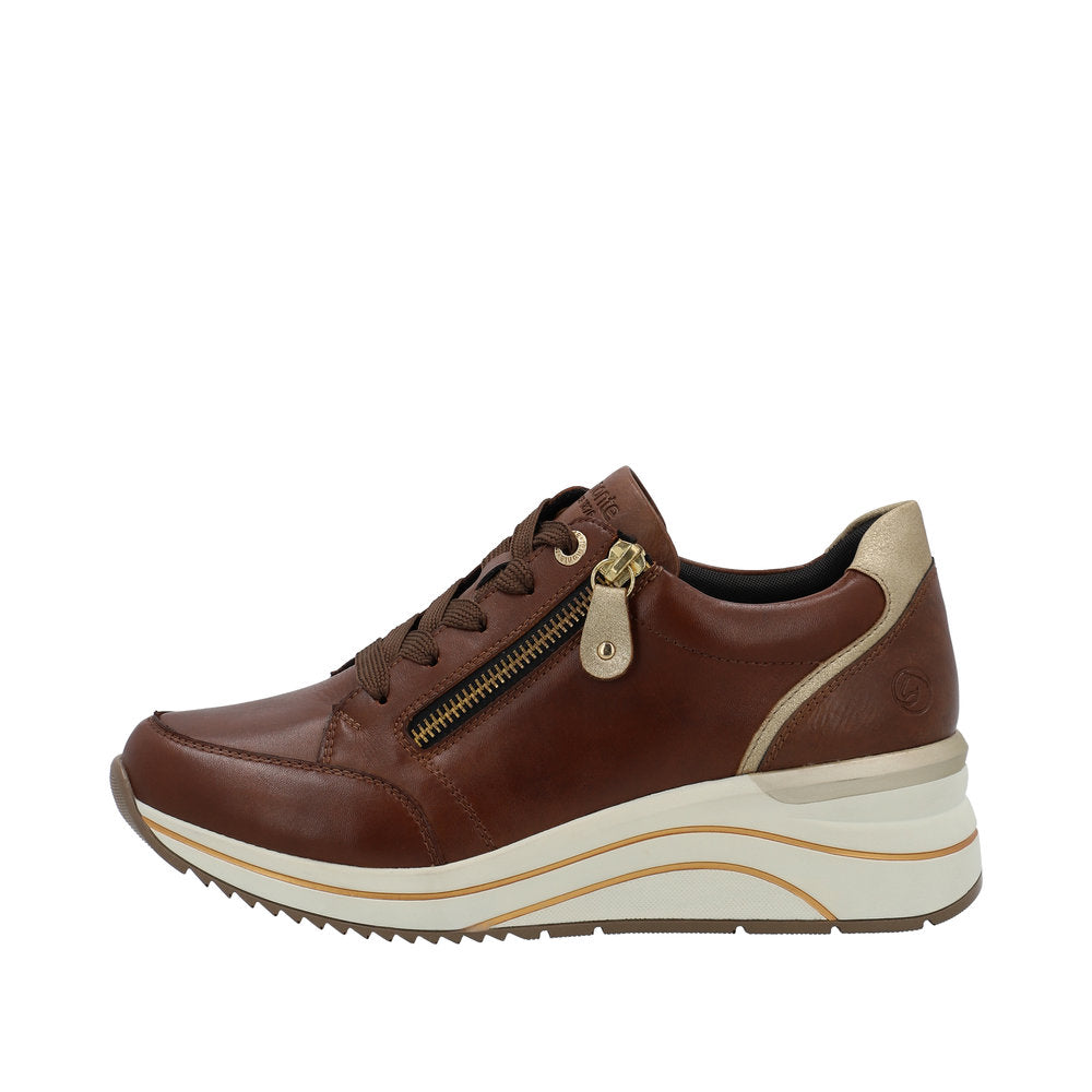 Remonte Leather Women's D0T03 - Brown Combination Jo6x3PoR