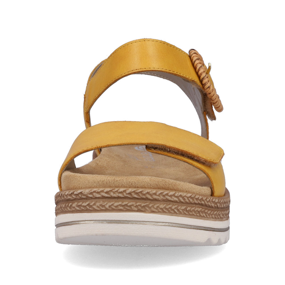 Remonte Women's Style D0Q52 Casual Sandal - Yellow 7S2XQ33a