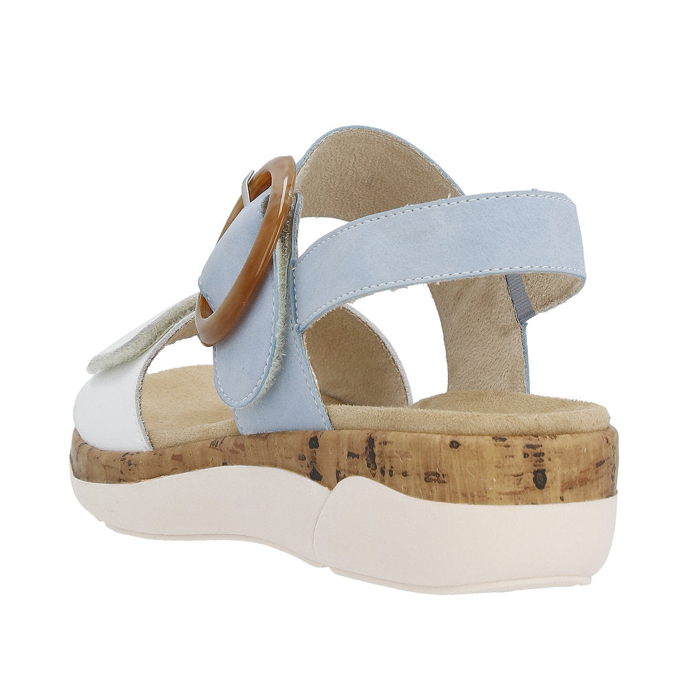 Remonte Women's Style R6853 Casual Sandal - Blue Combination zOoRg86D