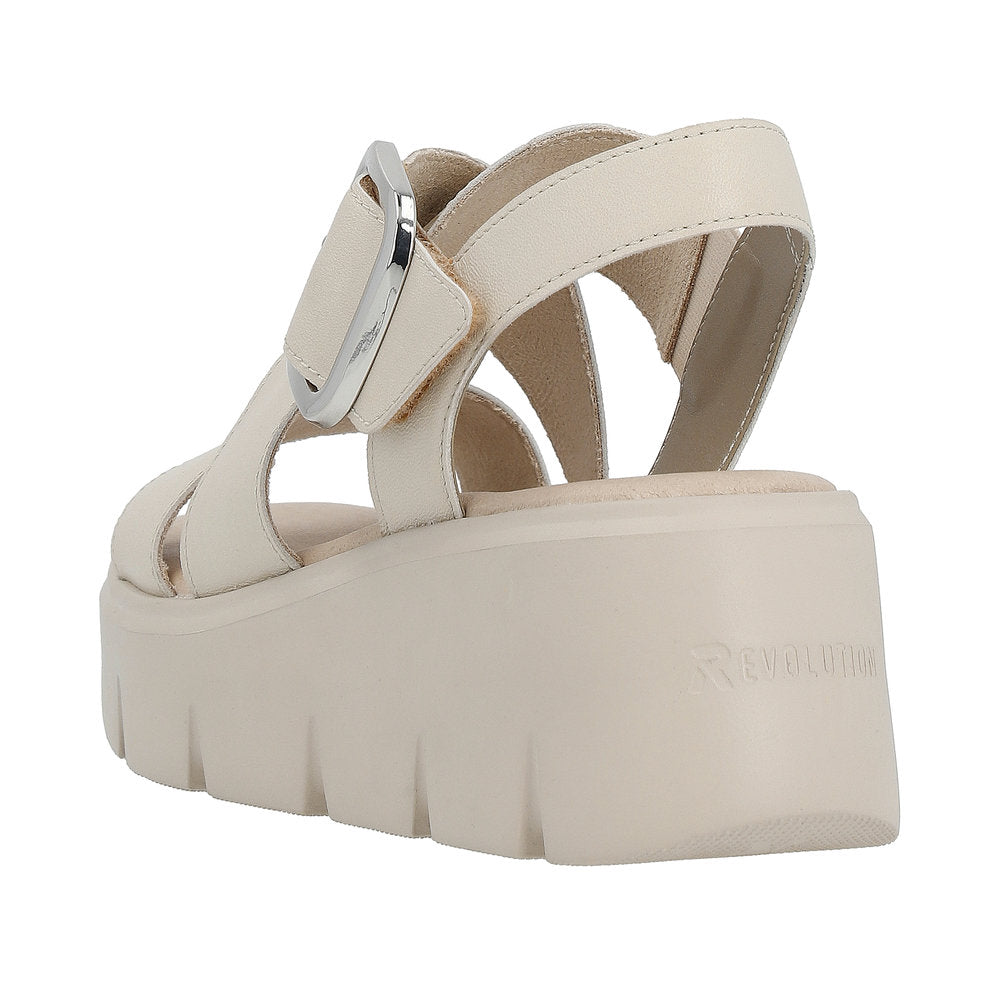 Rieker Evolution Women's Style W1550 Casual Sandal - Beige Xs2FYNdt