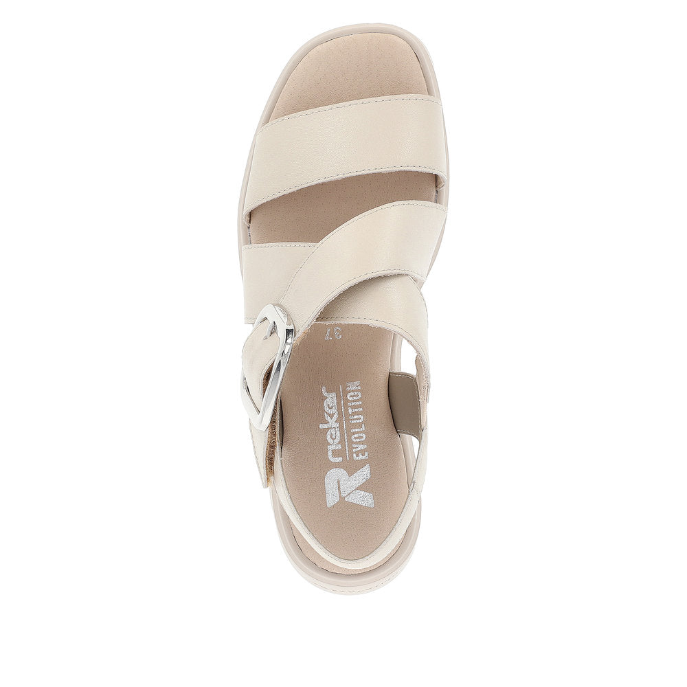 Rieker Evolution Women's Style W1550 Casual Sandal - Beige Xs2FYNdt