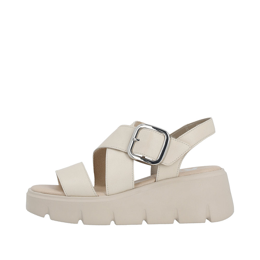 Rieker Evolution Women's Style W1550 Casual Sandal - Beige Xs2FYNdt