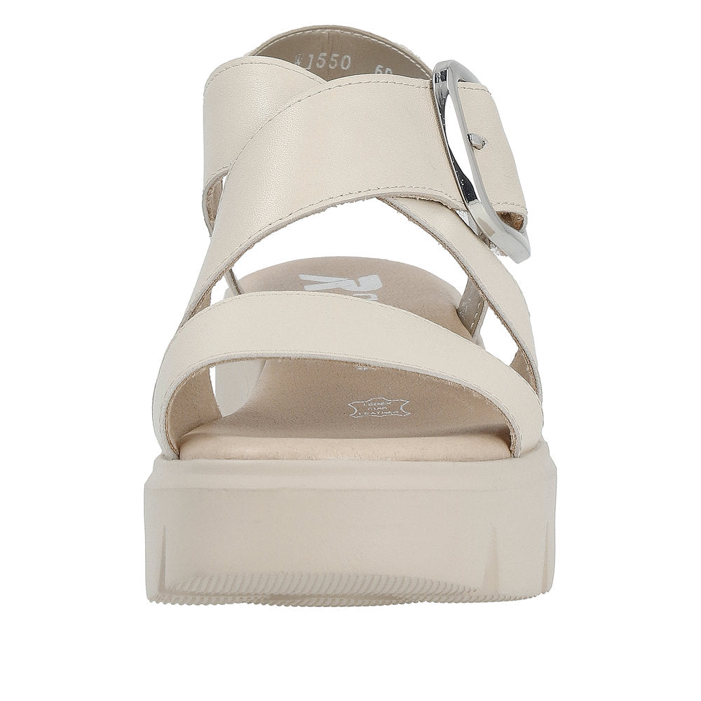 Rieker Evolution Women's Style W1550 Casual Sandal - Beige Xs2FYNdt