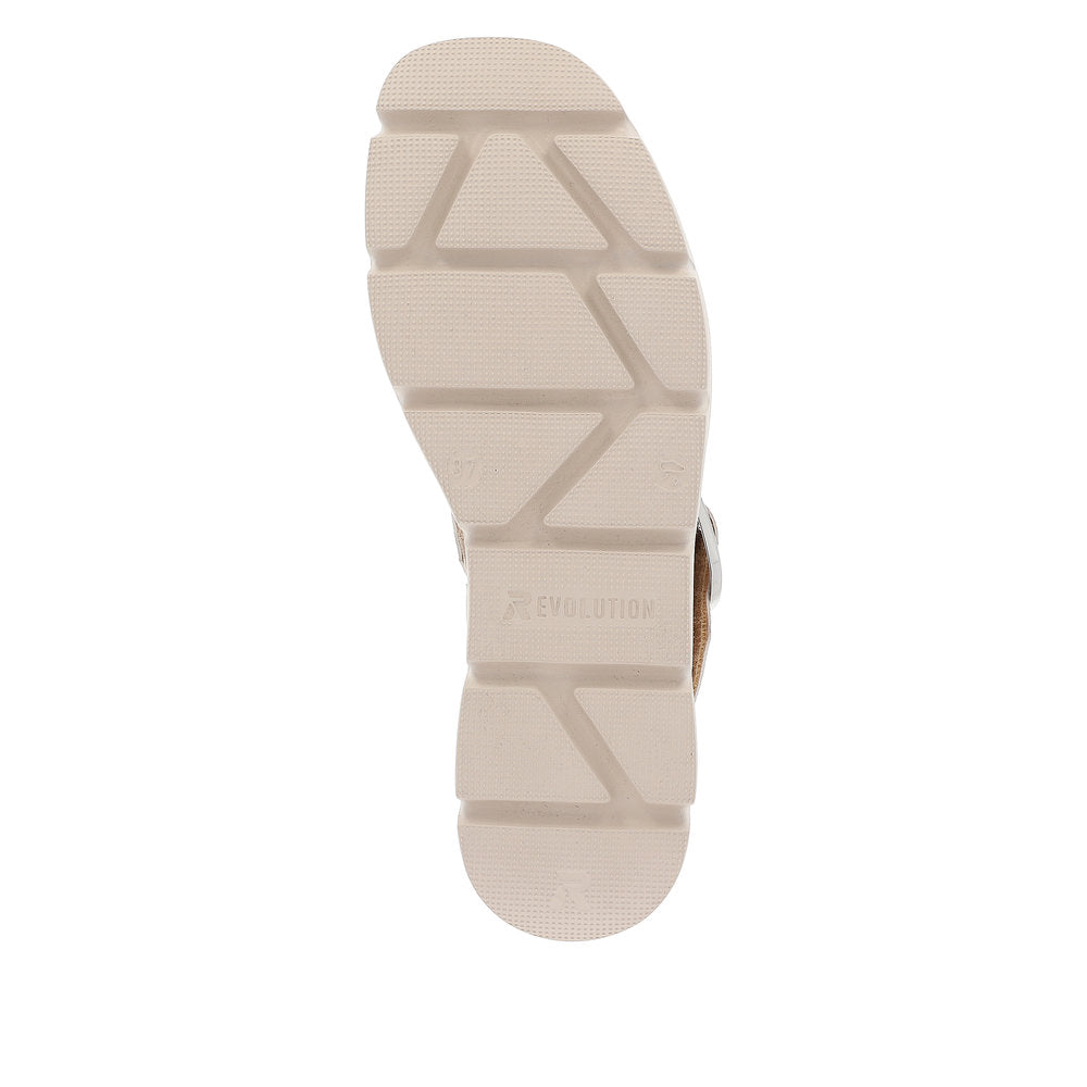 Rieker Evolution Women's Style W1550 Casual Sandal - Beige Xs2FYNdt