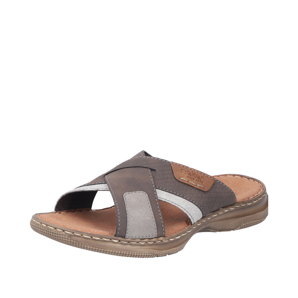 Rieker Men's Style 21491 Casual Mule - Brown