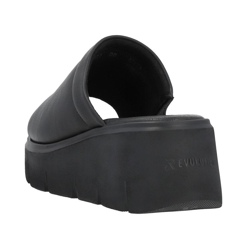 Rieker Evolution Women's Style W1551 Casual Mule - Black YISVoofH