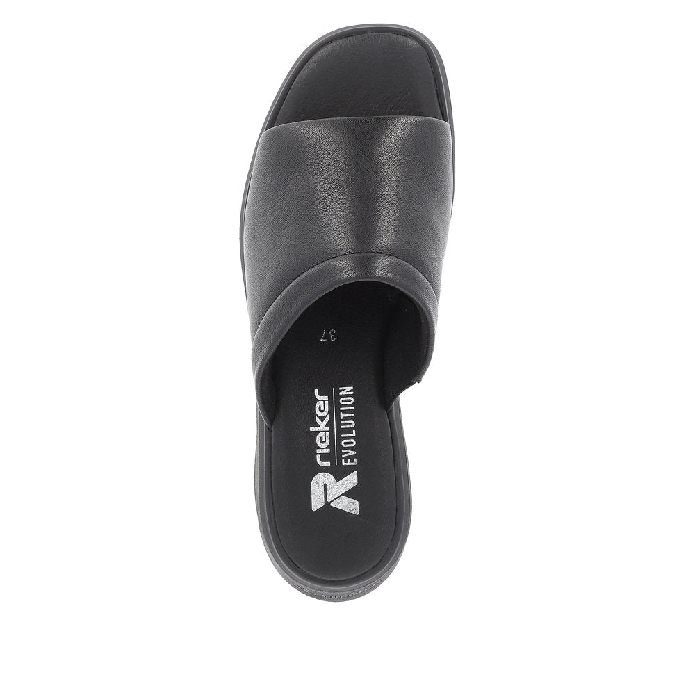 Rieker Evolution Women's Style W1551 Casual Mule - Black YISVoofH