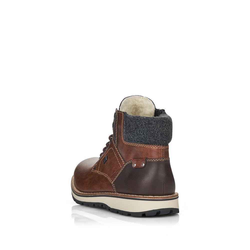 Rieker Synthetic Leather Men's 38434 Ankle Boots - Brown F9qnqYvi