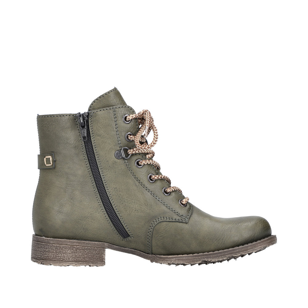 Rieker Synthetic Material Women's Short 70848 Ankle Boots - Green cWzftCLE