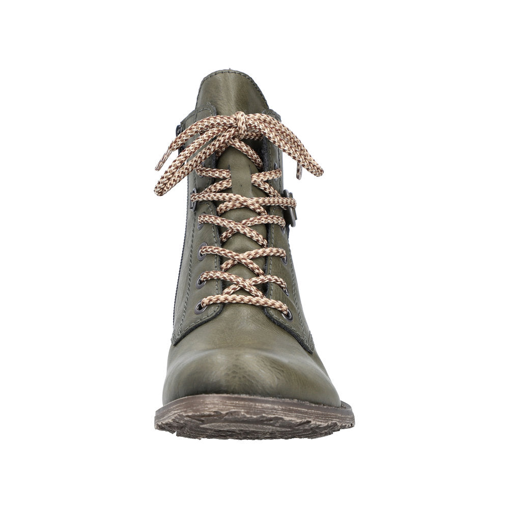 Rieker Synthetic Material Women's Short 70848 Ankle Boots - Green cWzftCLE