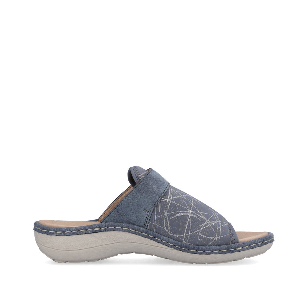 Remonte Women's Style D7664 Casual Mule - Blue Combination 1c5YCkmv