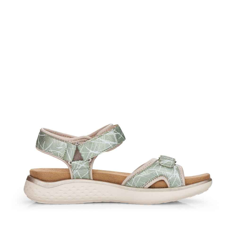 Remonte Women's Style D7752 Casual Sandal - Green Combination py2N9X5h