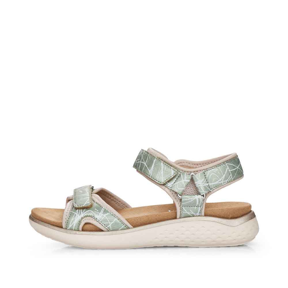 Remonte Women's Style D7752 Casual Sandal - Green Combination py2N9X5h