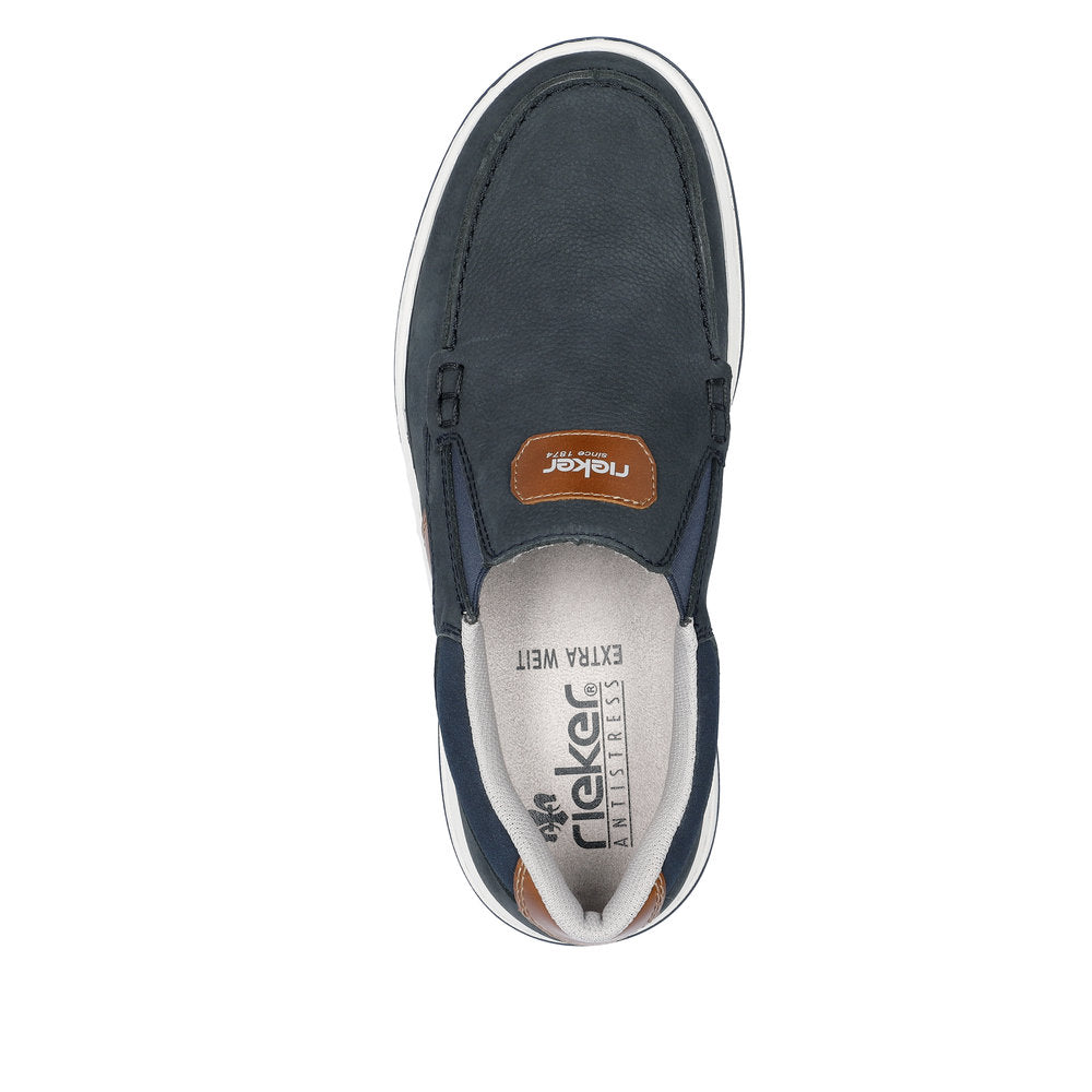 Rieker Men's Style 17368 Casual Slip-On - Blue hMAj9HYn