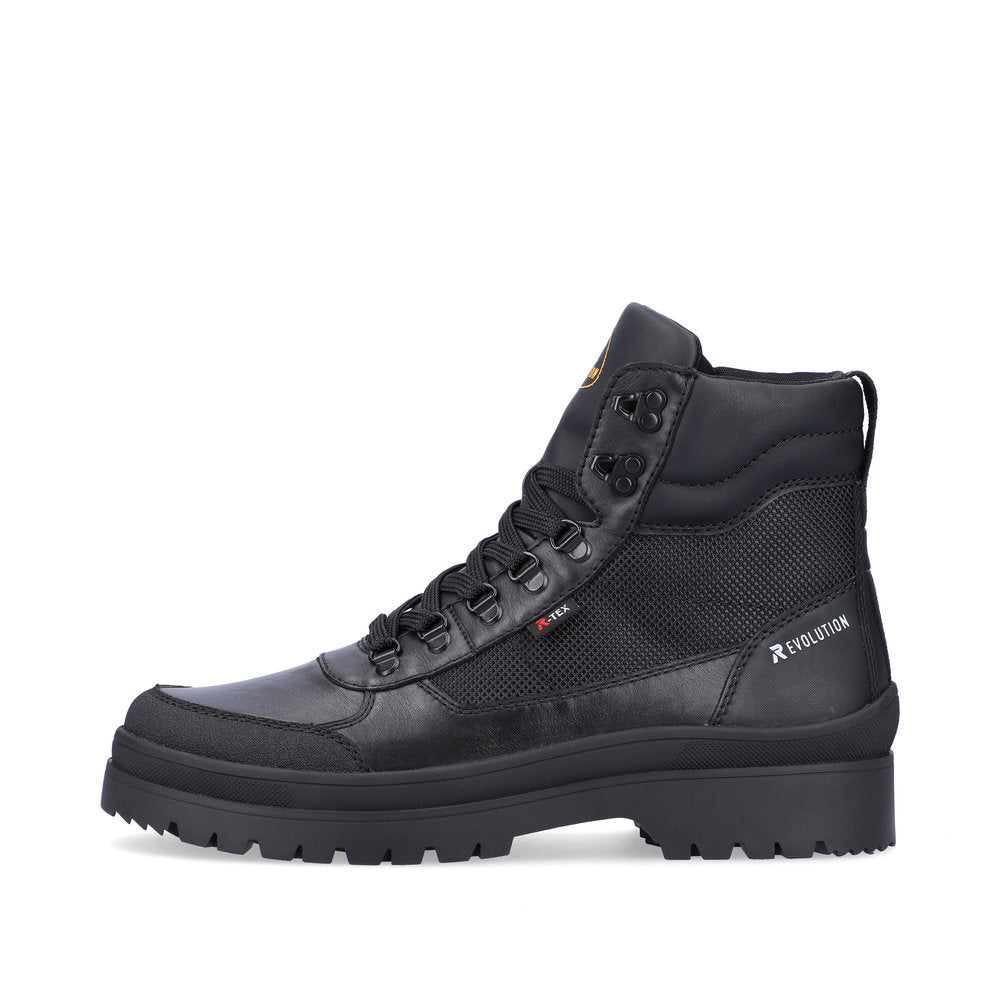 Rieker Evolution Synthetic Leather Men's U0270 Ankle Boots - Black xHSBOE7k