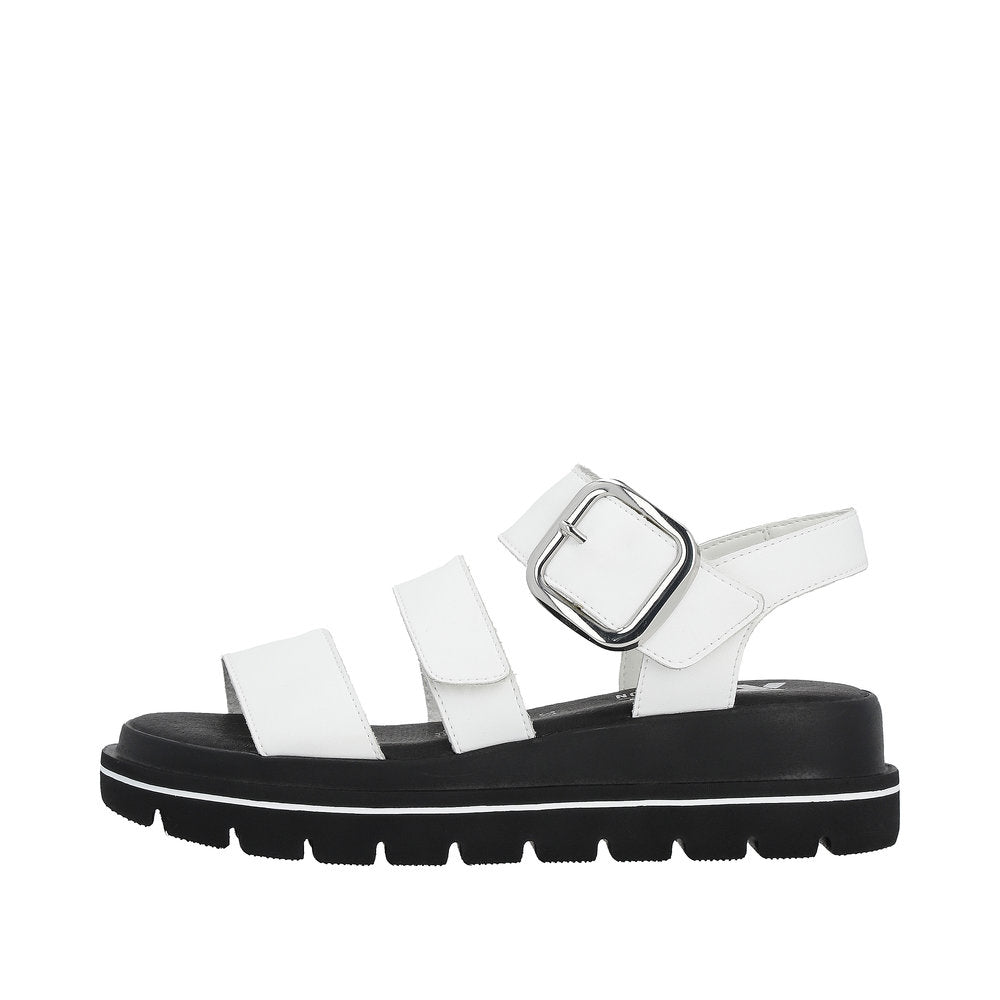 Rieker Evolution Women's Style W1650 Casual Sandal - White 1fbyv5eU