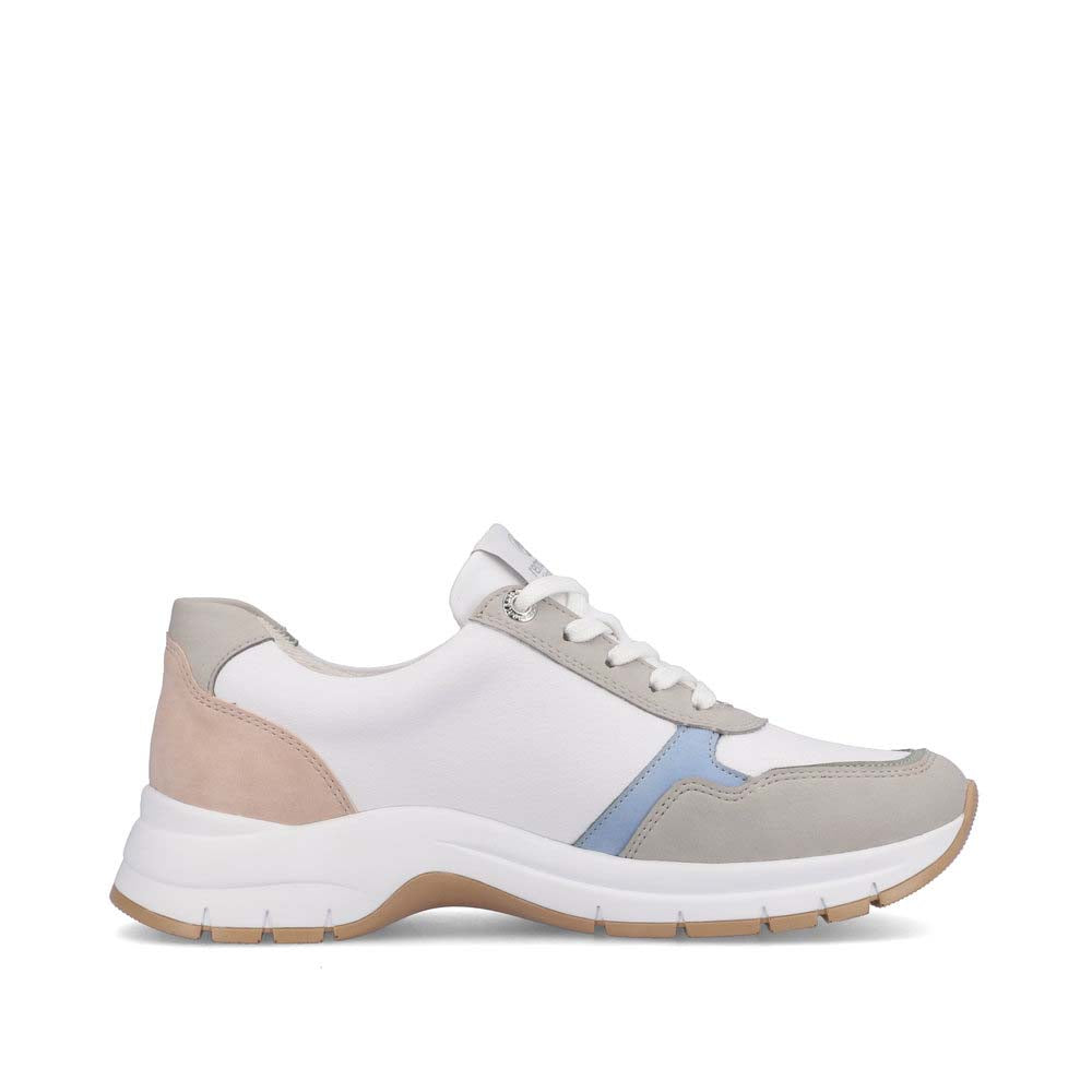 Remonte Women's Style D0G02 Casual Lace-Up With Zip - White Combination W0f49HOl