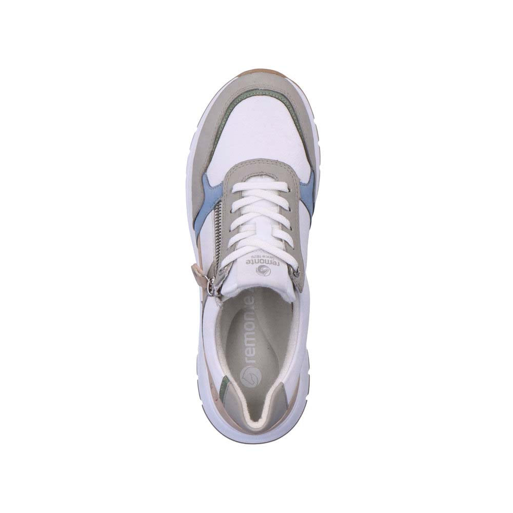 Remonte Women's Style D0G02 Casual Lace-Up With Zip - White Combination W0f49HOl
