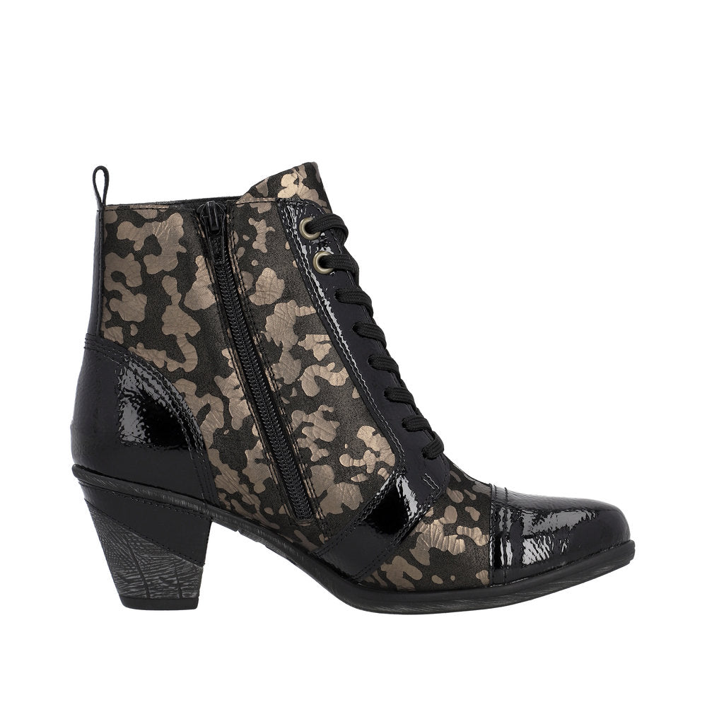 Remonte Suede Leather Women's Mid Height D8797-14 Mid-Height Boots - Metallic 9TqXHPhu