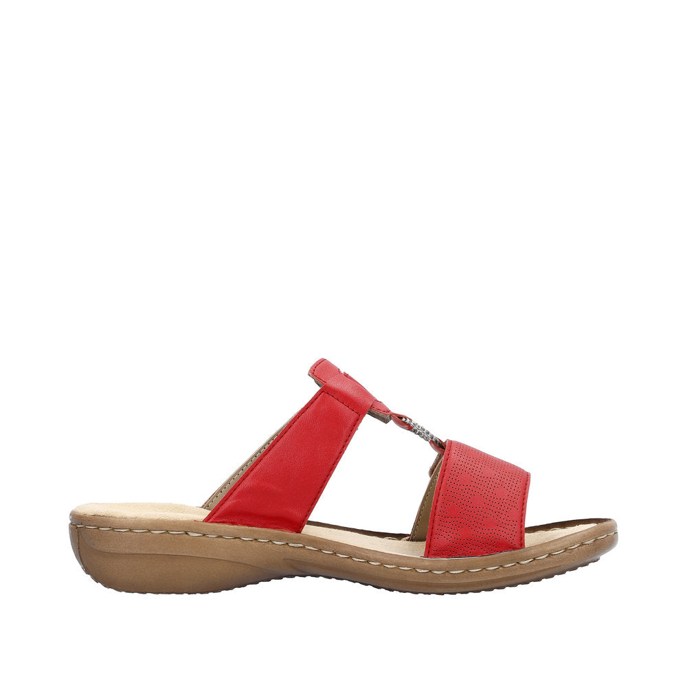 Rieker Women's Style 60885 Casual Mule - Red NEoGhLNS