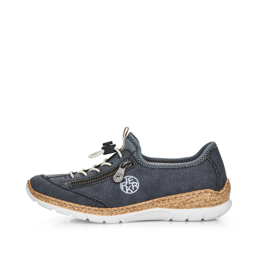 Rieker Women's Style N4263 Athletic Slip-On - Blue 6wxk7oId