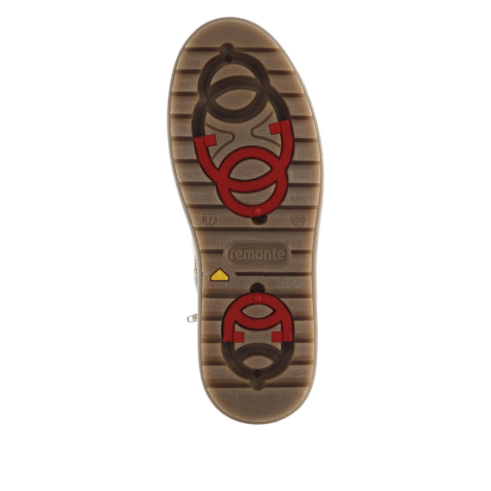 Remonte Leather Women's Mid Height D0U70 Mid-Height Bootsflip Grip - Brown f4Sexd3a