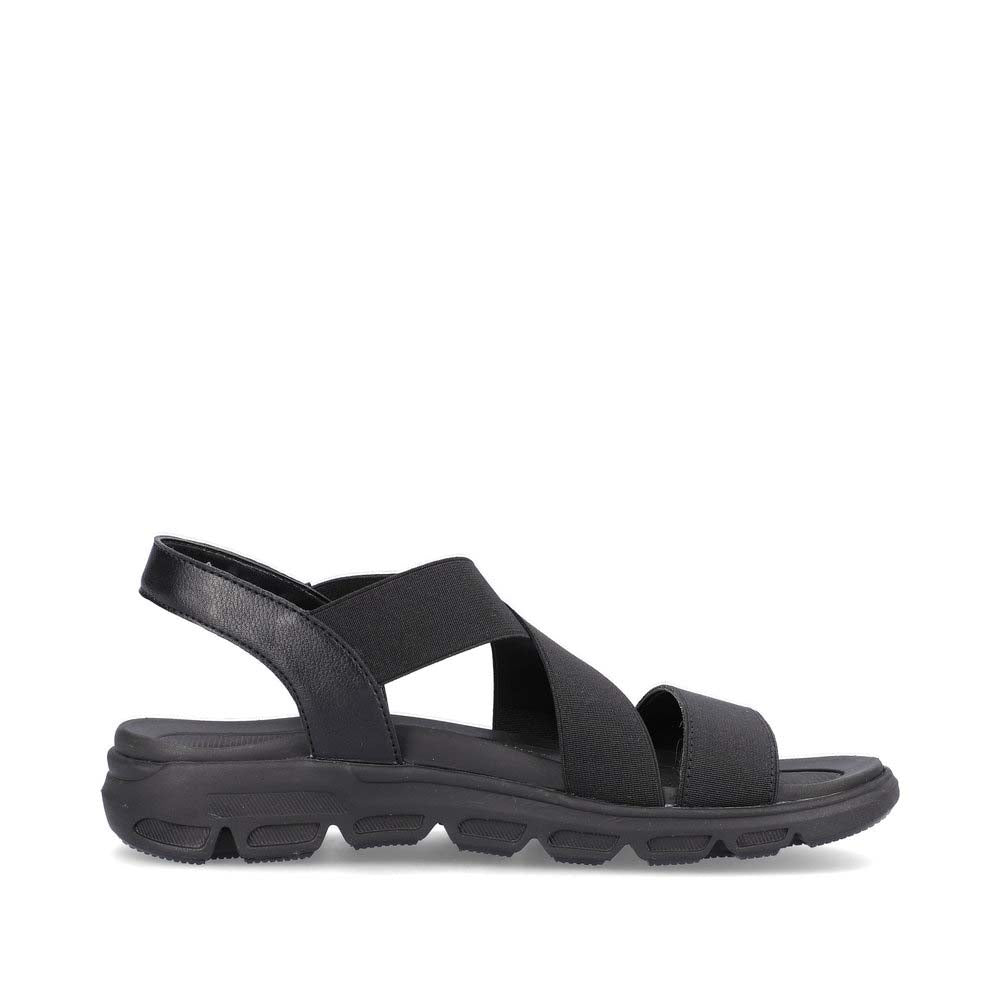 Rieker Evolution Women's Style V8408 Athletic Sandal - Black tTlKYOJt