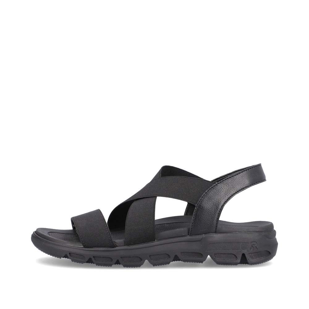 Rieker Evolution Women's Style V8408 Athletic Sandal - Black tTlKYOJt