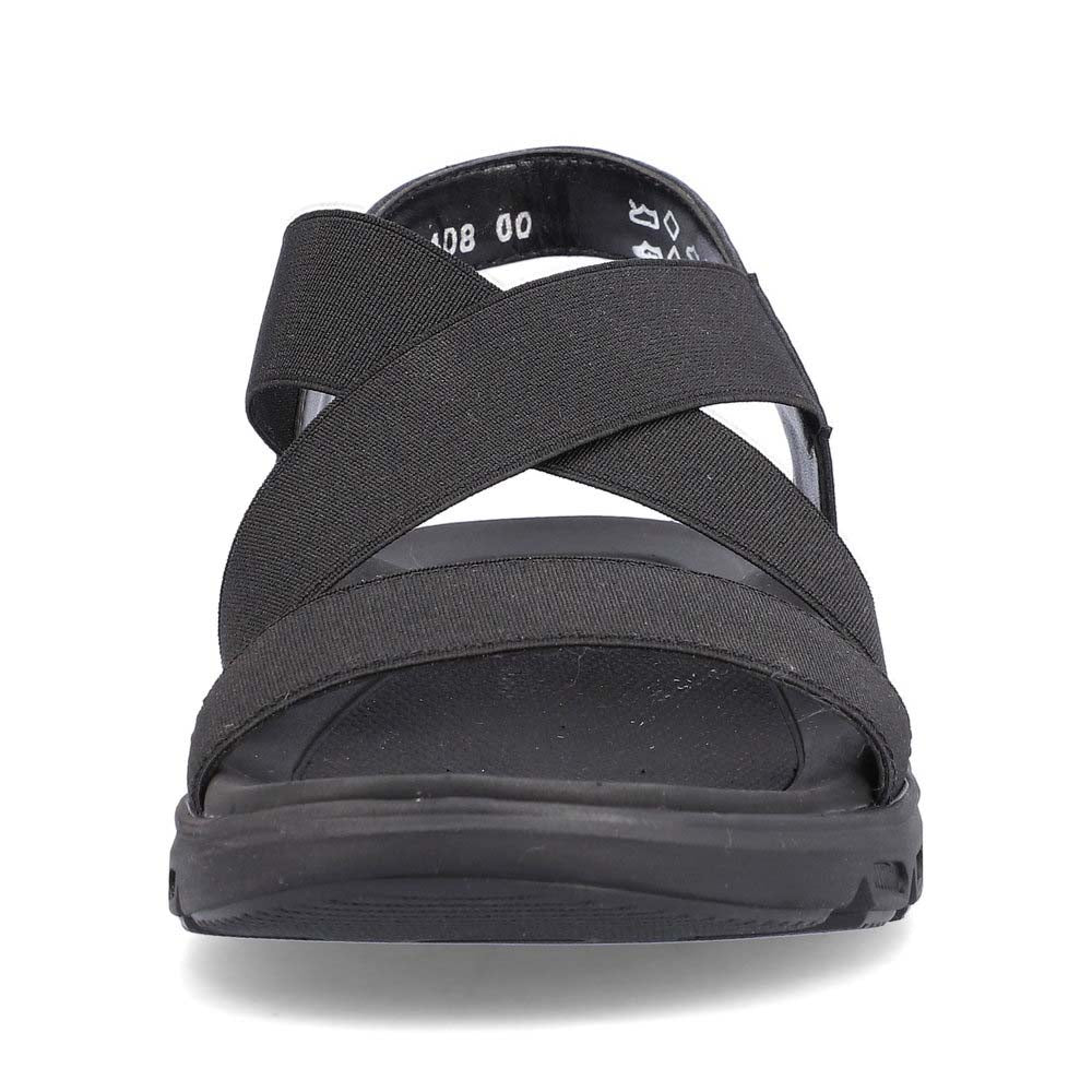 Rieker Evolution Women's Style V8408 Athletic Sandal - Black tTlKYOJt
